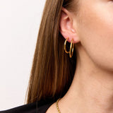 Classic Creole Hoops 18K Gold Plated 25 mm