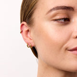 Classic Creole Hoops 18K Gold Plated Helix 6 mm