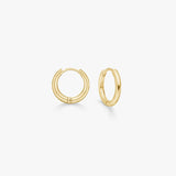 Classic Creole Hoops 18K Gold Plated Helix 6 mm
