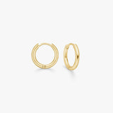 Classic Creole Hoops 18K Gold Plated Helix 8 mm