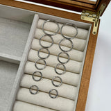 Classic Hoop Earrings, 925 Silver, 25 mm