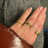 Sun Kiss Eternity Ring 18K Gold Plated 3 mm