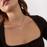 Sun Kiss Square Necklace — Small 18K Gold Plated