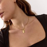 Sun Kiss Square Necklace — Small 18K Gold Plated