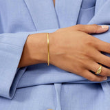 Flat Snake Bracelet 18K Gold Plated · 2 mm