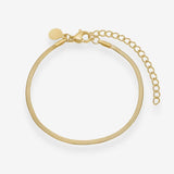Flat Snake Bracelet 18K Gold Plated · 2 mm