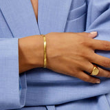 Flat Snake Bracelet 18K Gold Plated · 4 mm