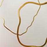 Flat Snake Chain Necklace 18K Gold Plated · 2 mm