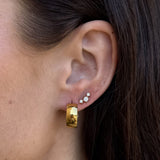 Chunky Hoop Earrings — Small 18K Gold Plated