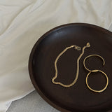 Panzer Faceted Necklace 18K Gold Plated 7 mm