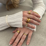 Dome Ring 18K Gold Plated