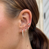 Trinity Crystal Stud Earrings 18K Gold Plated