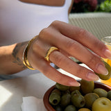 Wind Loop Ring, 18K Gold Plated