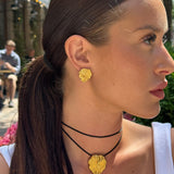 Wind Fold Earrings, 18K Gold Plated