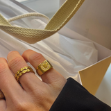 Sun Kiss Eternity Ring 18K Gold Plated 3 mm