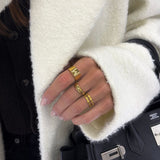 Sun Kiss Eternity Ring 18K Gold Plated 3 mm