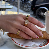 Sun Kiss Eternity Ring 18K Gold Plated 3 mm