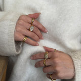 Sun Kiss Eternity Ring 18K Gold Plated 3 mm