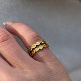 Sun Kiss Eternity Ring 18K Gold Plated 3 mm