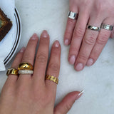 Sun Kiss Eternity Ring 18K Gold Plated 3 mm