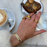 Sun Kiss Eternity Ring 18K Gold Plated 3 mm