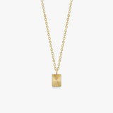 Sun Kiss Necklace 18K Gold Plated Square Mini