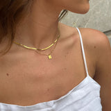 Sun Kiss Necklace 18K Gold Plated Square Mini