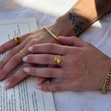 Sun Kiss Round Ring 18K Gold Plated