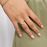 Sun Kiss Round Ring 18K Gold Plated