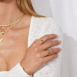 Sun Kiss Round Ring 18K Gold Plated