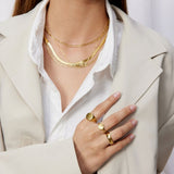 Sun Kiss Round Ring 18K Gold Plated