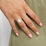 Sun Kiss Round Ring 925 Silver