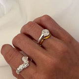 Sun Kiss Round Ring 925 Silver