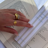 Sun Kiss Round Ring 18K Gold Plated