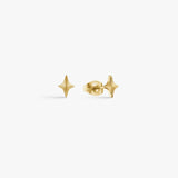 Sun Kiss Sparkle Stud Earrings, 18K Gold Plated