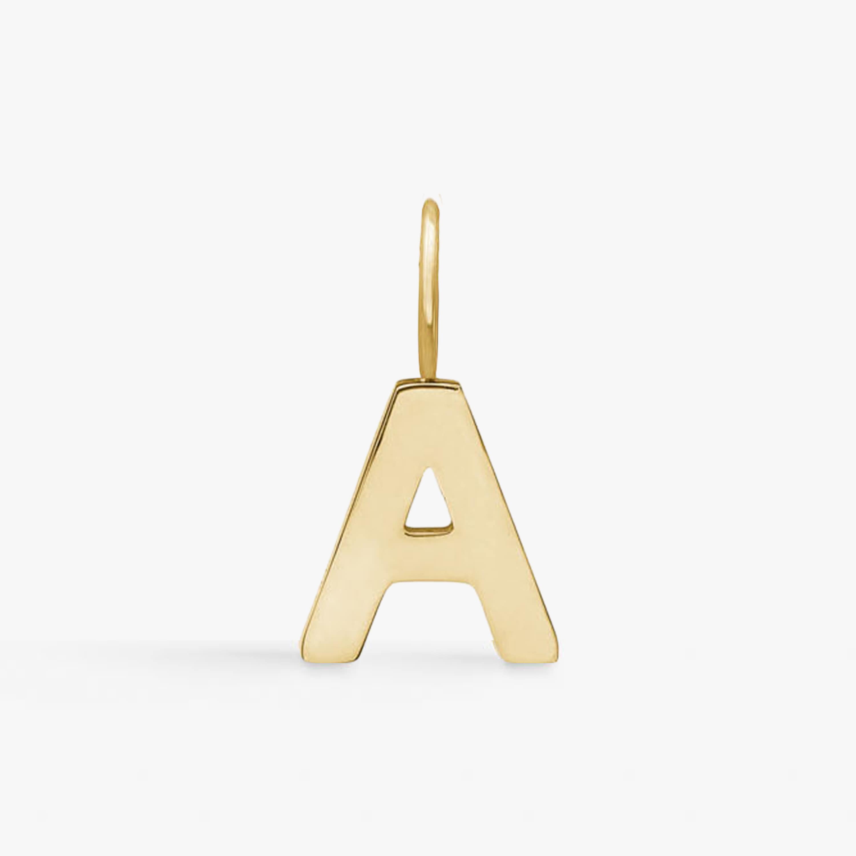 Classic Letter Pendant 18K Gold Plated