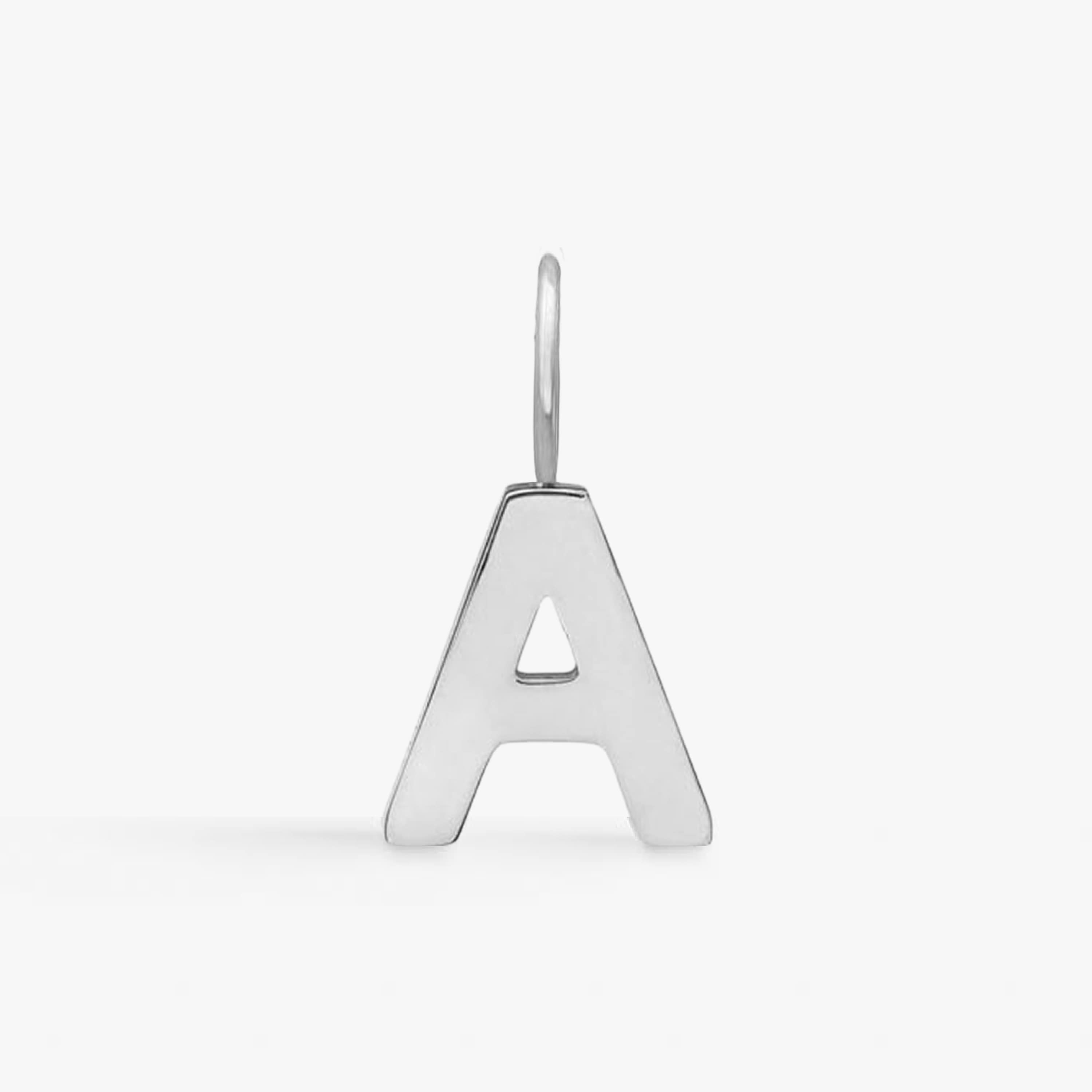 Classic Letter Pendant Silver Plated