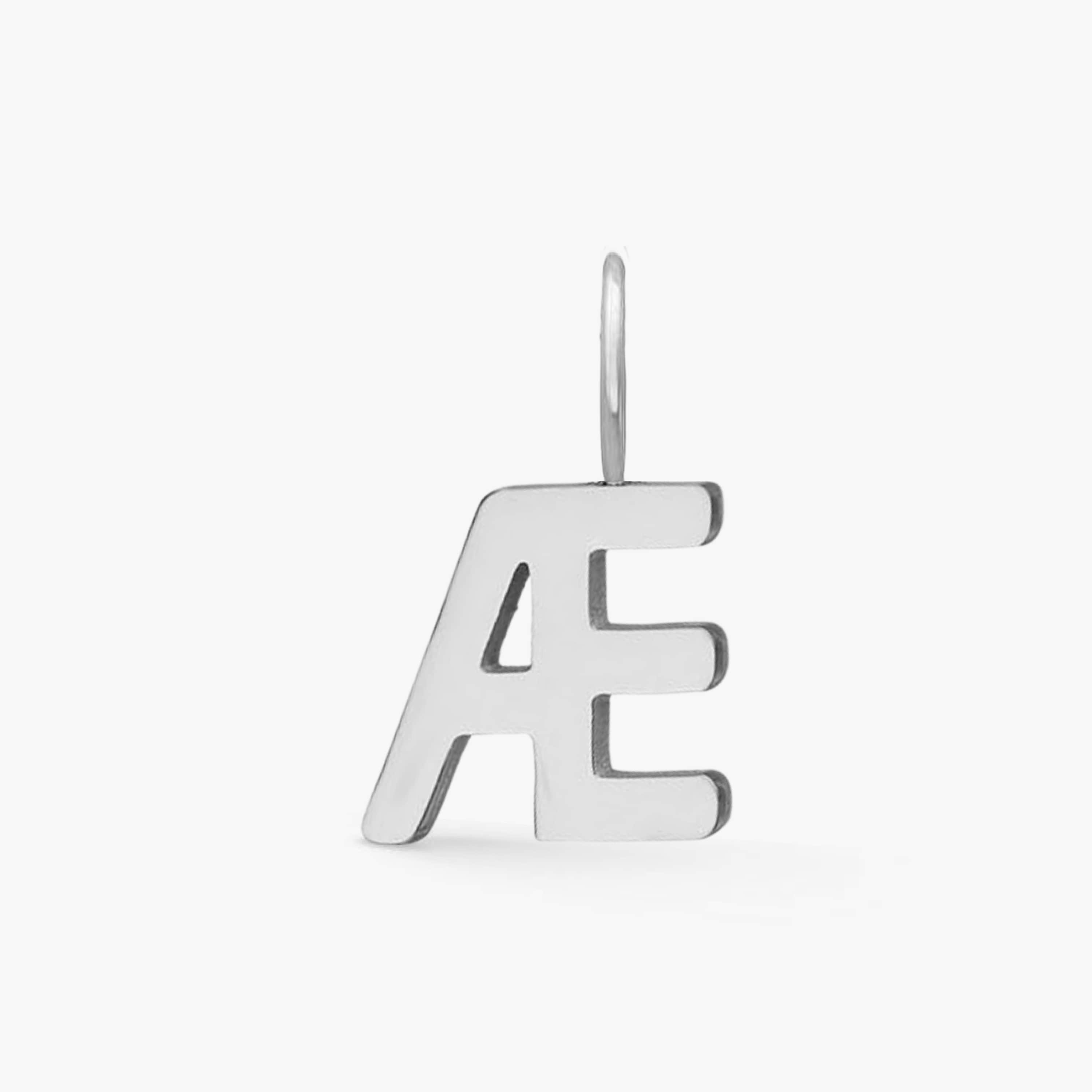 Classic Letter Pendant Silver Plated