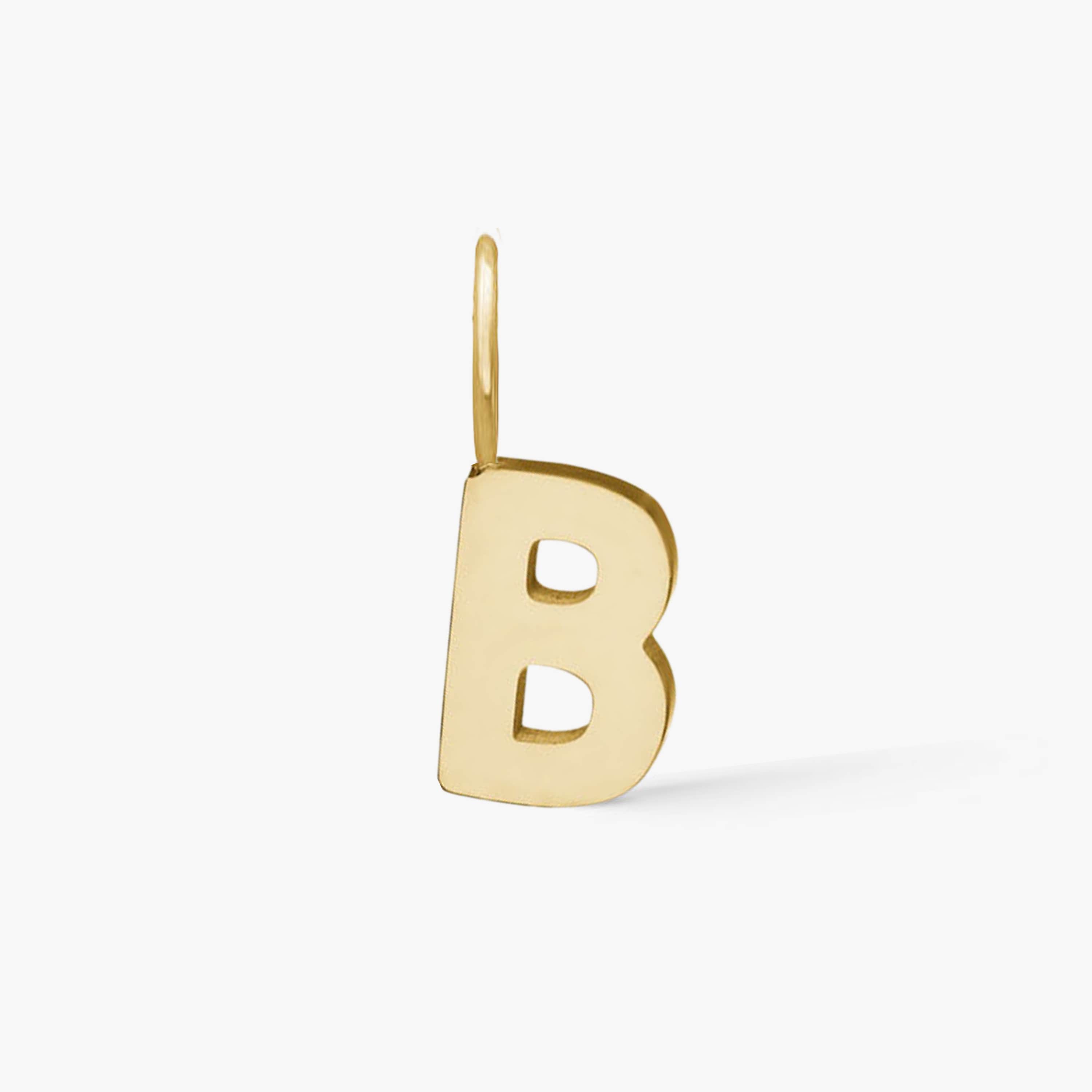 Classic Letter Pendant 18K Gold Plated