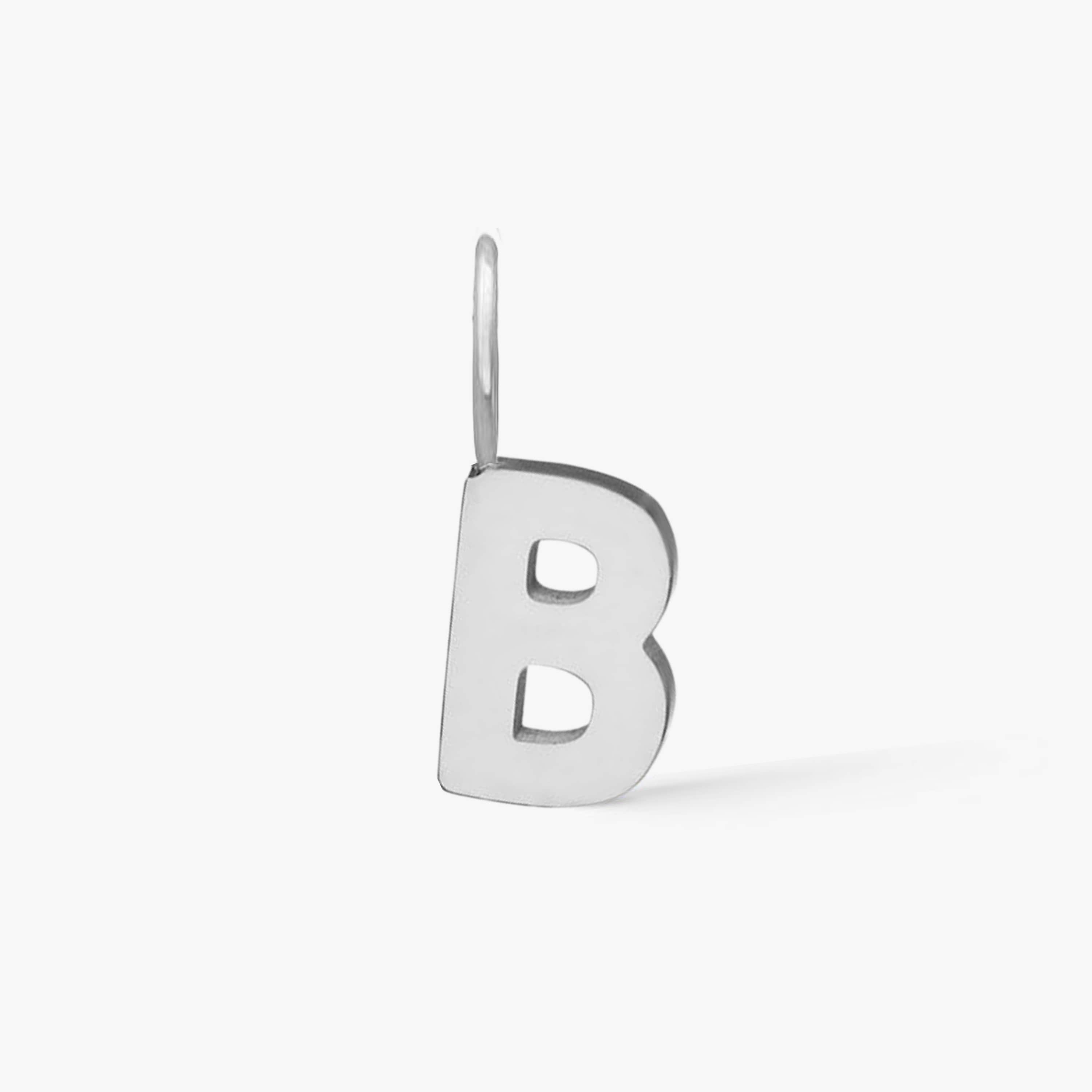 Classic Letter Pendant Silver Plated