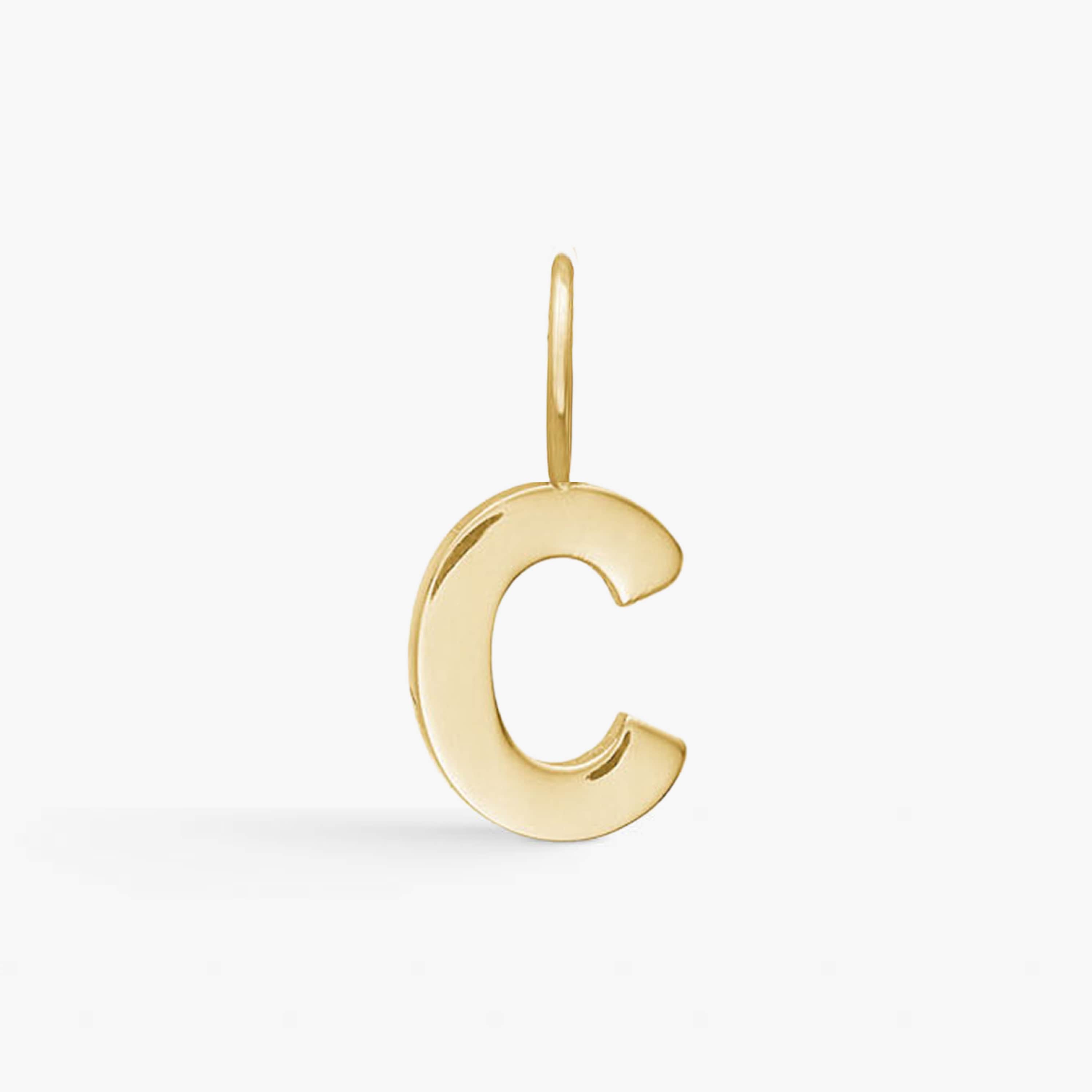 Classic Letter Pendant 18K Gold Plated