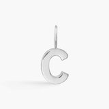 Classic Letter Pendant Silver Plated