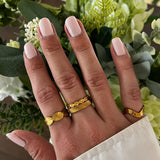 Sun Kiss Eternity Ring 18K Gold Plated · 7 mm