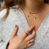 Sun Kiss Round Necklace 18K Gold Plated