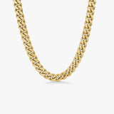 Panzer Facet Necklace, 18K Gold Plated, 10 mm