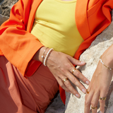 Panzer Faceted Solo Pearl Bracelet 18K Gold Plated 3 mm