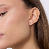 Floating Crystal Jewelry Set 18K Gold Plated