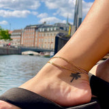 Figaro Anklet 18K Gold Plated 3 mm