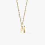 Classic Letter Necklace 18K Gold Plated