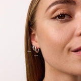 Scoria Creole Hoops 925 Silver 10 mm